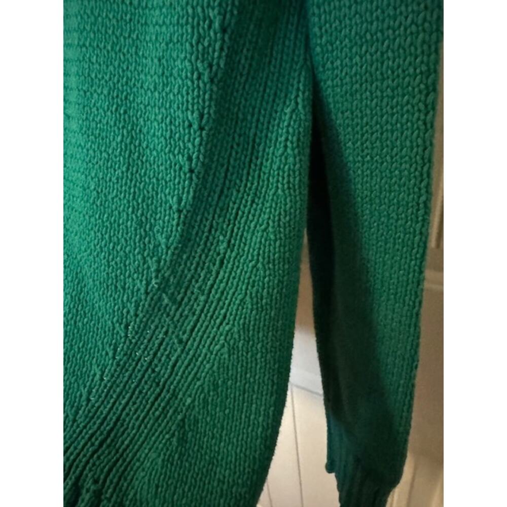 J Crew Always Women's 1988 rollneck™ sweater Kelly Green Men's XS/Women's M - Picture 6 of 7
